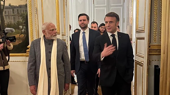 French President Macron Hosts PM Modi At Welcome Dinner In Paris PTI NDTV Profit