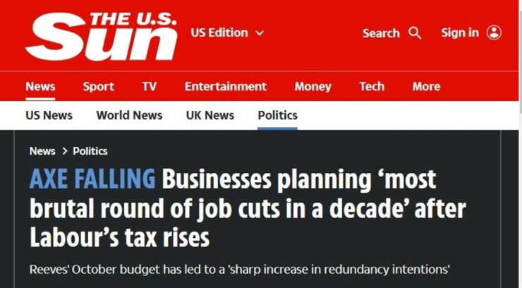 UK businesses planning ‘most brutal round of job cuts in a decade’ Eamonn Sheridan Forexlive RSS Breaking News Feed