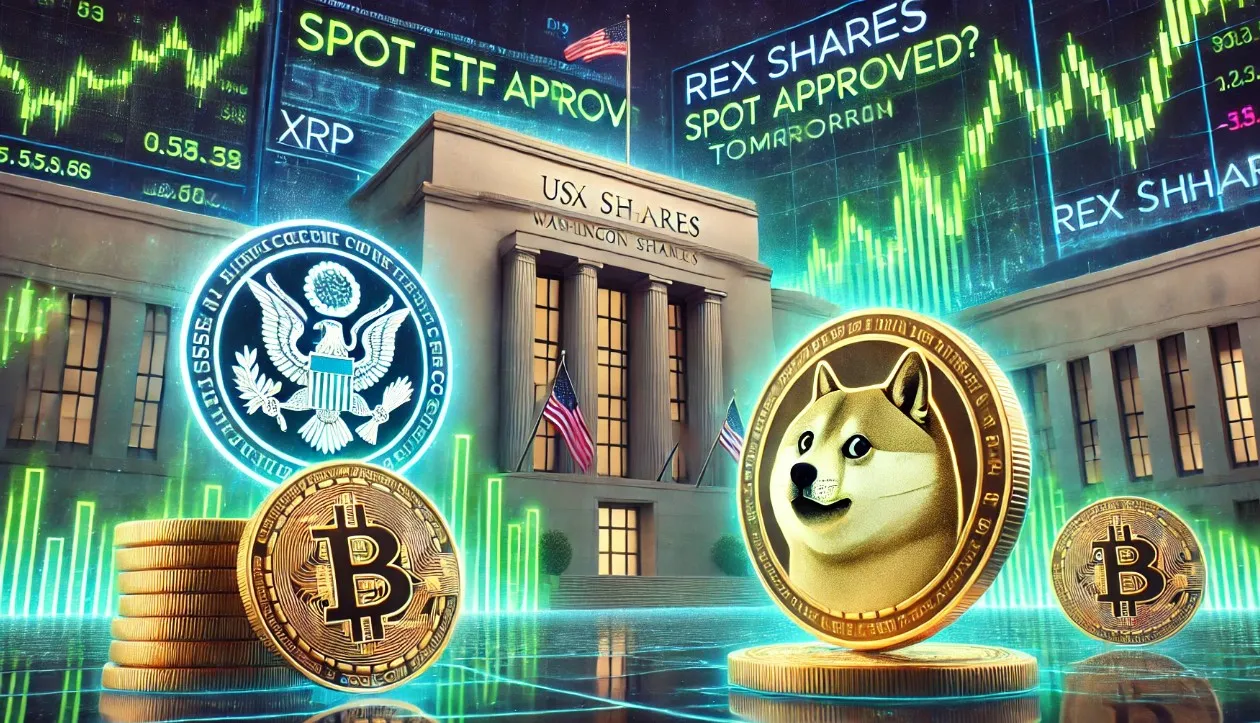 REX Shares Claims Its DOGE And XRP Spot ETFs Will Be Approved By US SEC Tomorrow Ronaldo Marquez NewsBTC